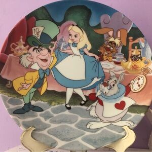 Alice In Wonderland Antique Decorative Plate